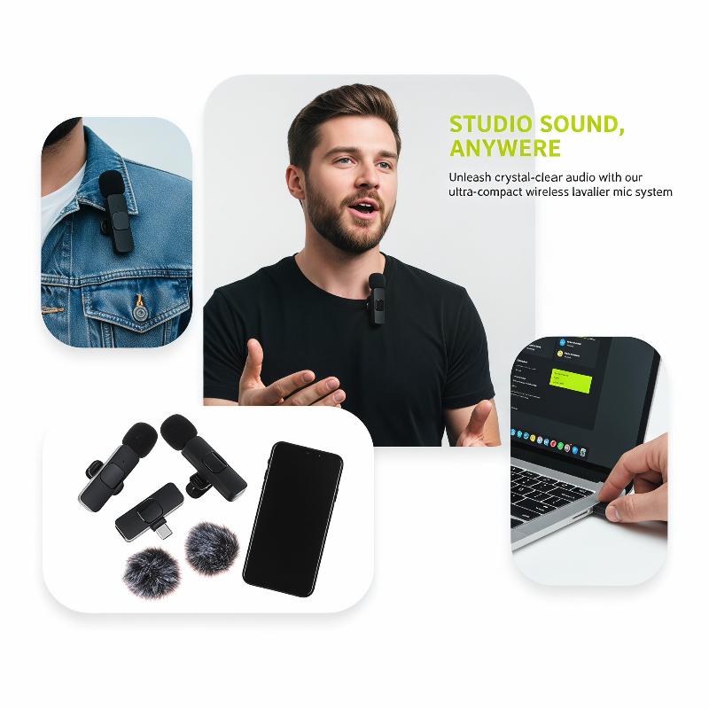 【K】Microfone Sem Fio K9 Mini p - Video Gaming & Esports Usd Acc avaliação e preço