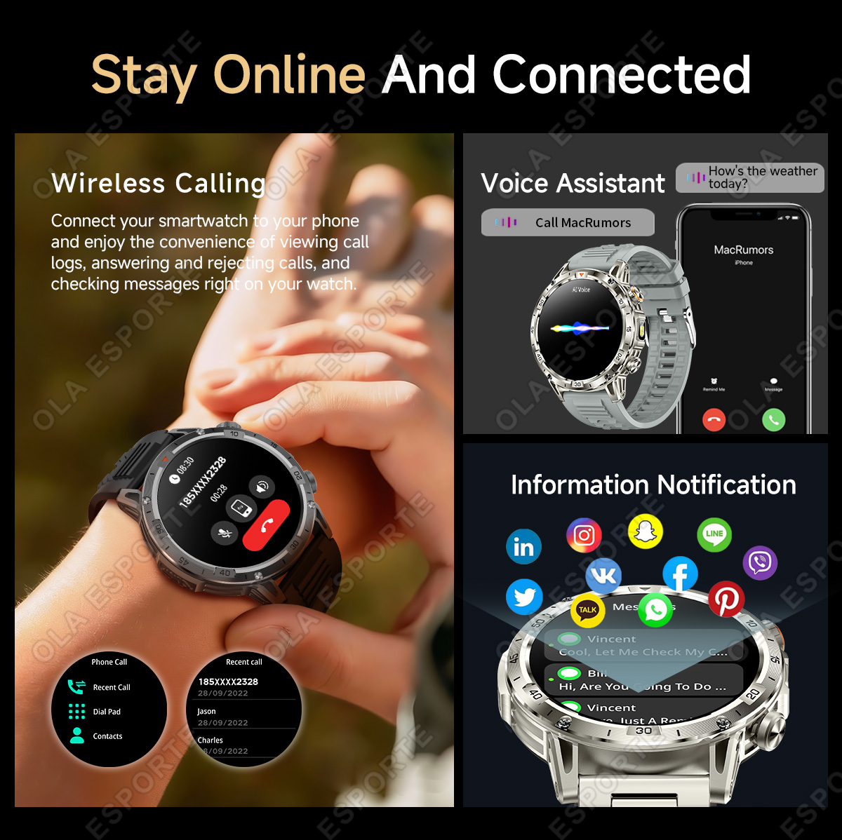 Novo Smartwatch GPS 2026 para  - Phase Esports & Gaming Festival avaliação e preço
